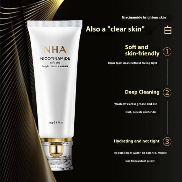Nicotinamide Soft Transparent Foam Facial Cleanser